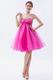 Allure Mini Fuchsia Graduation Dress For Girl Wear