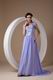 exy V-neck Open Back Design Lavender Dress To Prom Party