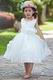 Lovely V-Neck Flower Embellish Ankle Length Flower Girl Dresses