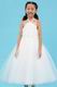 Cute Halter Empire A-line Ivory Net First Communion Dress