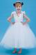 Hot Sell V-Neck Flowers Embellish Bridal Party Flower Girl Dress