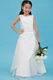 Simple Ruched Side Flower Embellish Wedding Flower Girl Dresses