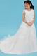 Luxury Jewel/Square Flowers Zipper Beading Cheap Flower Girl Dress