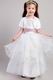 White A-line Belt Embroidery Toddler Flower Girl Dress With Jacket