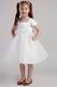 Square Knee-length Organza Little Girl Dress For Wedding Party