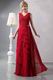 Decent Layers Cascade Skirt Side Draped Wine Red Sale Prom Dress