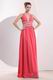 Halter V neck Watermelon Splite Formal Dress In Maryland