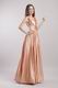 V-neck Cheap Golden Dresses Ready To 2014 Prom Wear