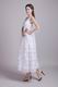 Ankle Length Layers White Plus Size Maternity Prom Dress