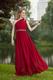 New Arrival Wine Red Prom Dress With One Shoulder Skirt