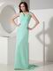 Light Gressn Chiffon Long A-line Prom Dress To 2014 Wear