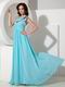 Discount One Shoulder Aqua Blue Women Prom Dress