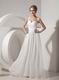 One Shoulder Ruched Ivory Chiffon Dress To 2014 Wear