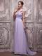 Hot Sell Lavender Social Occasion Prom Dress With One Shoulder Skirt