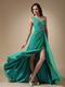 Sexy Split One Shoulder Skirt Buy Turquoise Prom Dresses Shop