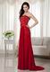 Floor Length Skirt Wine Red Female Prom Dress With Bowknot