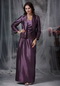 Dark Purple Strapless Mother Of Bride Dress And Coat Modest