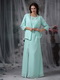 Scoop Celadon Green Mother Of The Bride Dress and Coat Modest