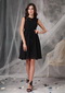 High-neck Black Short Mother Of The Dress With Lace Modest