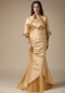 Golden Mermaid Mother Of The Bride Dress With Jacket Modest