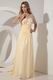 Long Sleeves Yellow Mother Of The Bride Dress With Beading