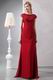Discount Scoop Wine Red Chiffon Mother Of The Bride Dress