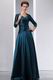 Spaghetti Straps Prussian Blue Bridal Mother Dress With Jacket