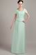 Cheap Short Sleeves Apple Green Dress For Bridal Mother