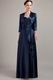 Navy Blue Halter Dress And Jacket Mother Of The Bride