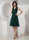 Dark Green Short Dress For 2014 Mother Of The Bride Cheap