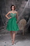 Green Sweetheart Knee-length Beaded Short Prom Dresses Knee Length Sexy