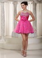 Fuchsia Sweetheart Mini Prom Dress Designer Your Own 2014 Knee Length Sexy