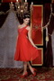 Red Empire One Shoulder Knee Length Short Homecoming Dress Beading Knee Length Sexy