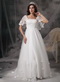 Angel Wing Designer Perfect Square Lace Bridal Dress Maternity Pregnant