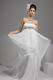 Beautiful Strapless Empire Waist Chiffon Maternity Wedding Dress