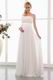 Simple Strapless Empire Ivory Maternity Wedding Dress