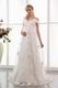 Off Shoulder Applique Skirt Pregnant Bridal Dress Cheap