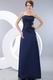 Marine Blue Stain Floor Length Skirt Amazing Prom Dresses