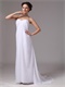 Simple Sweetheart Empire White Chiffon Long Skirt Bridesmaid Group Wear