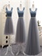Steel Gray With Blush Different Skirt Length Series For Bridesmaids