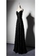 Shiny Black Lace With Feather Honorable Evening Dress For Special Occasion