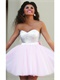 Cute Baby Pink Puffy Tulle Short Homecoming Dress For Young Girl