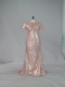 Sweep Train Blush Sparkling Sequin Prom Evening Dress Under 90