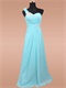 Empire Waist Exclusive Bridal Party Long Dress Aqua Chiffon