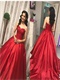 Pretty Sweetheart Satin Dress With Pockets For Prom Party Wear