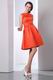 Scoop Neck Orange Red Homecoming Dress For Discount