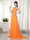 Tropical Orange Sweetheart Long A Prom Dress Website