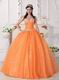 Cheap Sweetheart Orange Buy Dress To Quinceanera Party