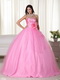 Pink Sweetheart Puffy Long Big Quinceanera Dress For Girl Like Princess