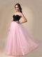 Black And Pink Floor Length Skirt Best Deals Prom Dress